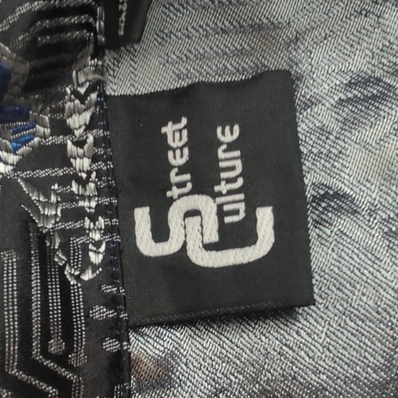 Vintage Street Culture Y2K Dragon Metailic Tribal Button Down size Large - Picture 3 of 6